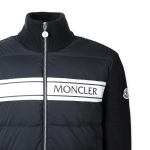 モンクレール MONCLER ダウン入りジップカーディガン パディング入りジップアップのカーディガン ブルー 9b00005 m1131 769