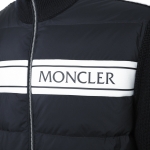 モンクレール MONCLER ダウン入りジップカーディガン パディング入りジップアップのカーディガン ブルー 9b00005 m1131 769