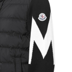 モンクレール MONCLER ダウン入りジップパーカ パディングフード付カーディガン 9b00009 m1131 999