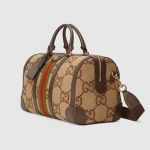 グッチ ブラウン Beige トラベルバッグ メンズ  724642 UKMKG 8396