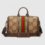 グッチ ブラウン Beige トラベルバッグ メンズ  724642 UKMKG 8396