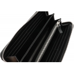 プラダ SAFFIANO CHARAC ロゴ ラウンドファスナー 長財布 サフィアーノ 型押しレザー NERO ブラック 黒 シルバー金具 2ML317
