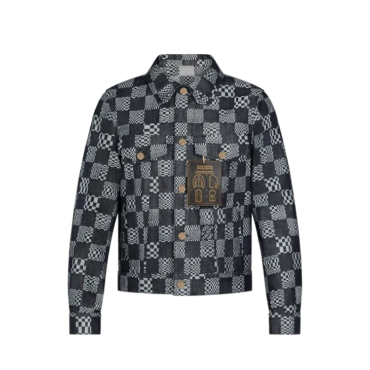 Louis Vuitton ディストーテッドダミエデニムジャケット 1A8WBK