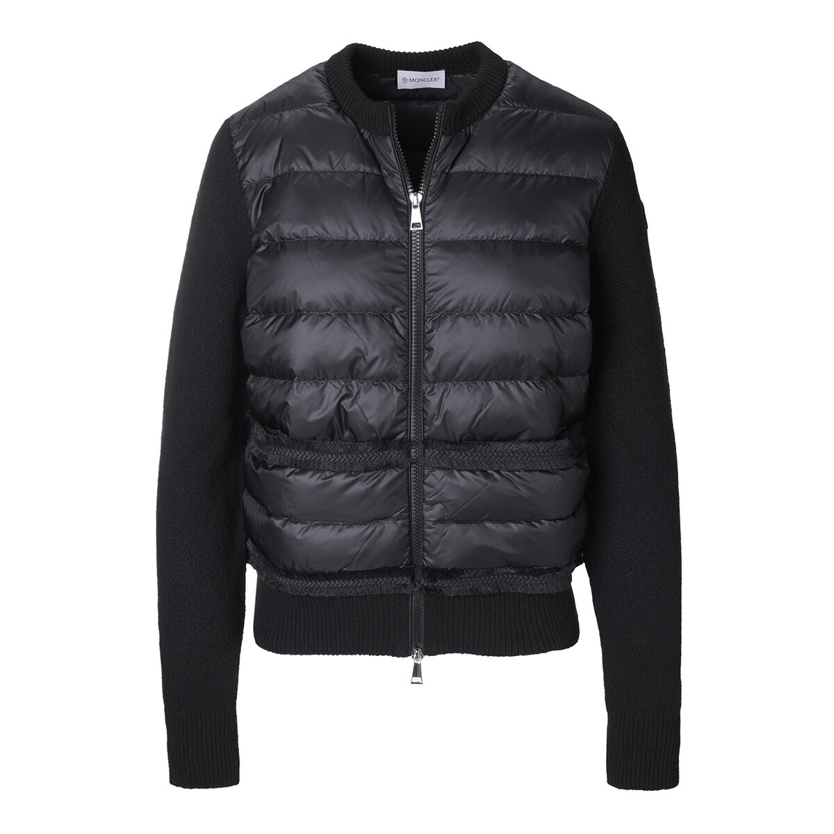 モンクレール MONCLER ダウン切り替え ジップカーディガン ブラック レディース 9b00006 m1939 999