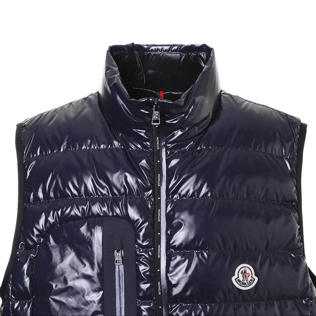 モンクレール MONCLER ダウンベスト ブルー usedom 1a00036 595p7 7a9