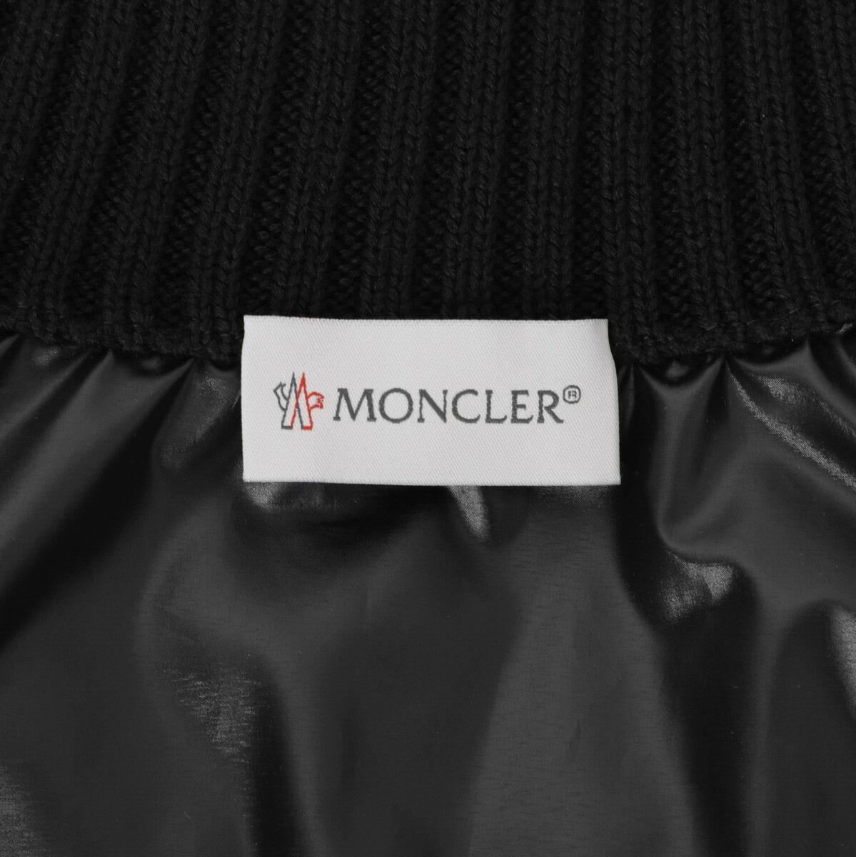 モンクレール MONCLER ダウン切り替え ニットブルゾン ブルー メンズ 9b00016 m1121 742