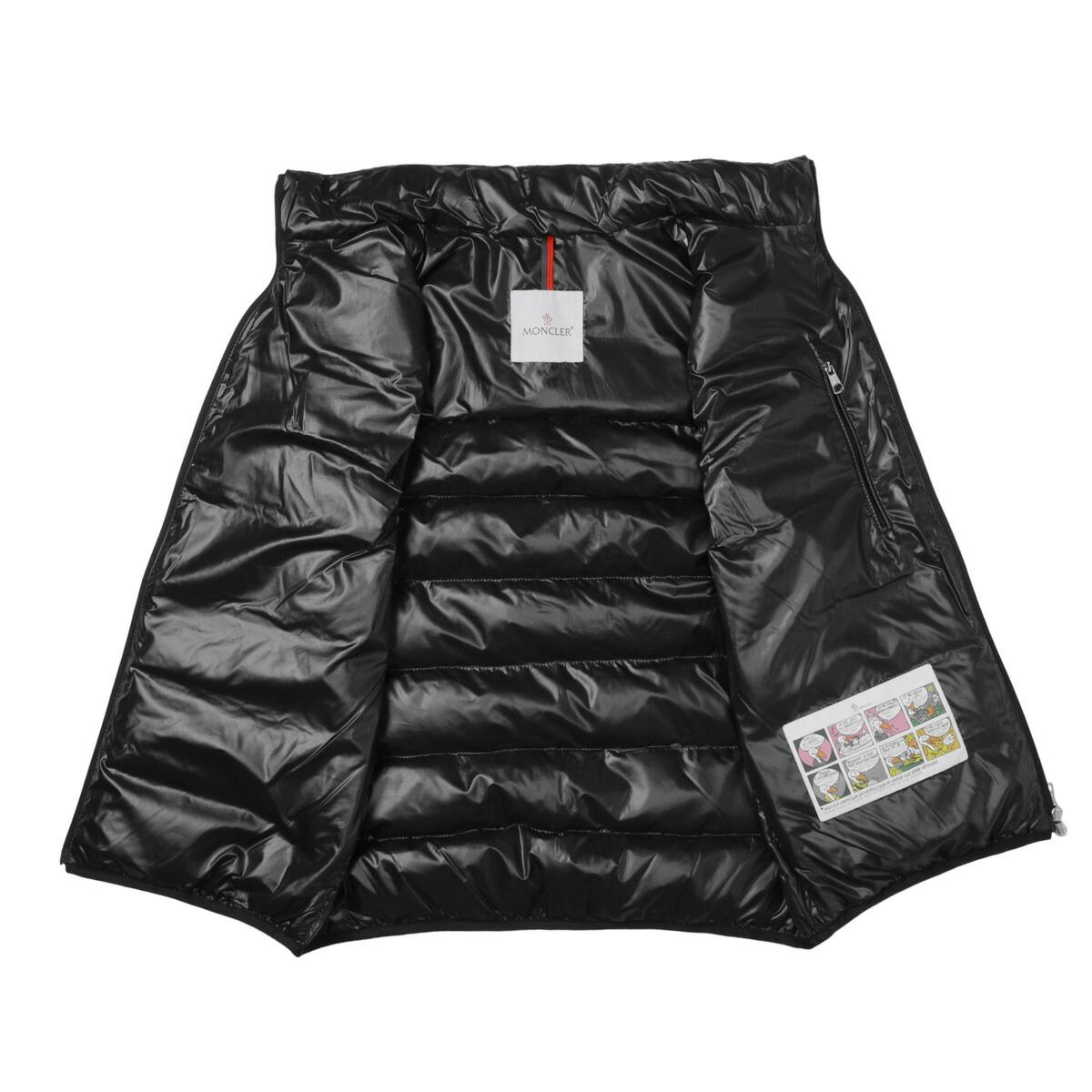 モンクレール MONCLER ダウンベスト ブラック メンズ aube 1a00079 595zj 999