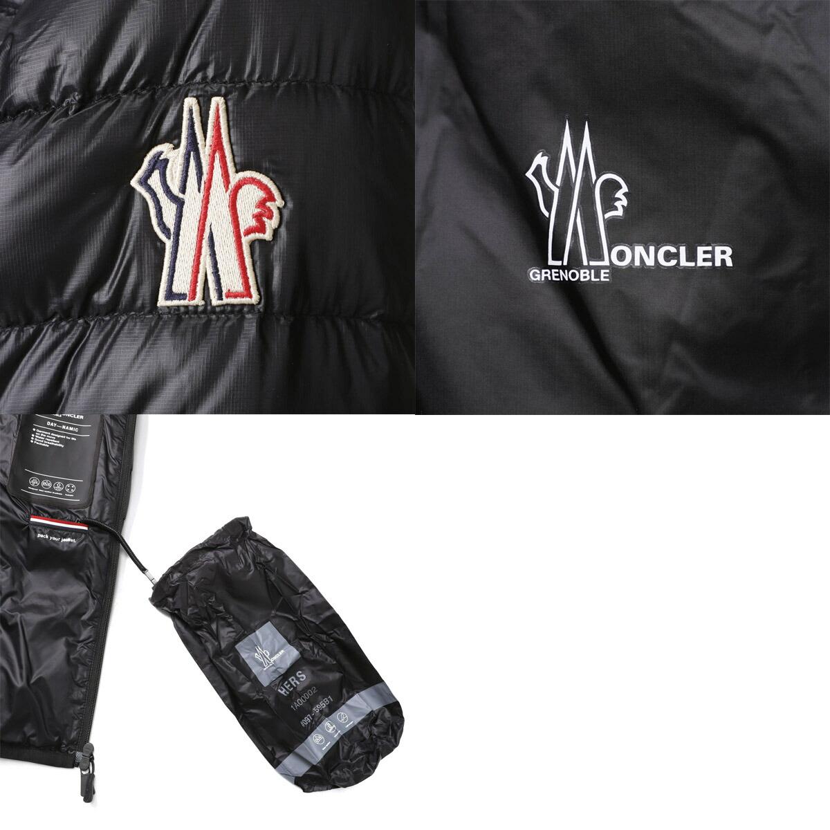 モンクレール グルノーブル MONCLER GRENOBLE ダウンジャケット ブラック hers 1a00002 595b1 999