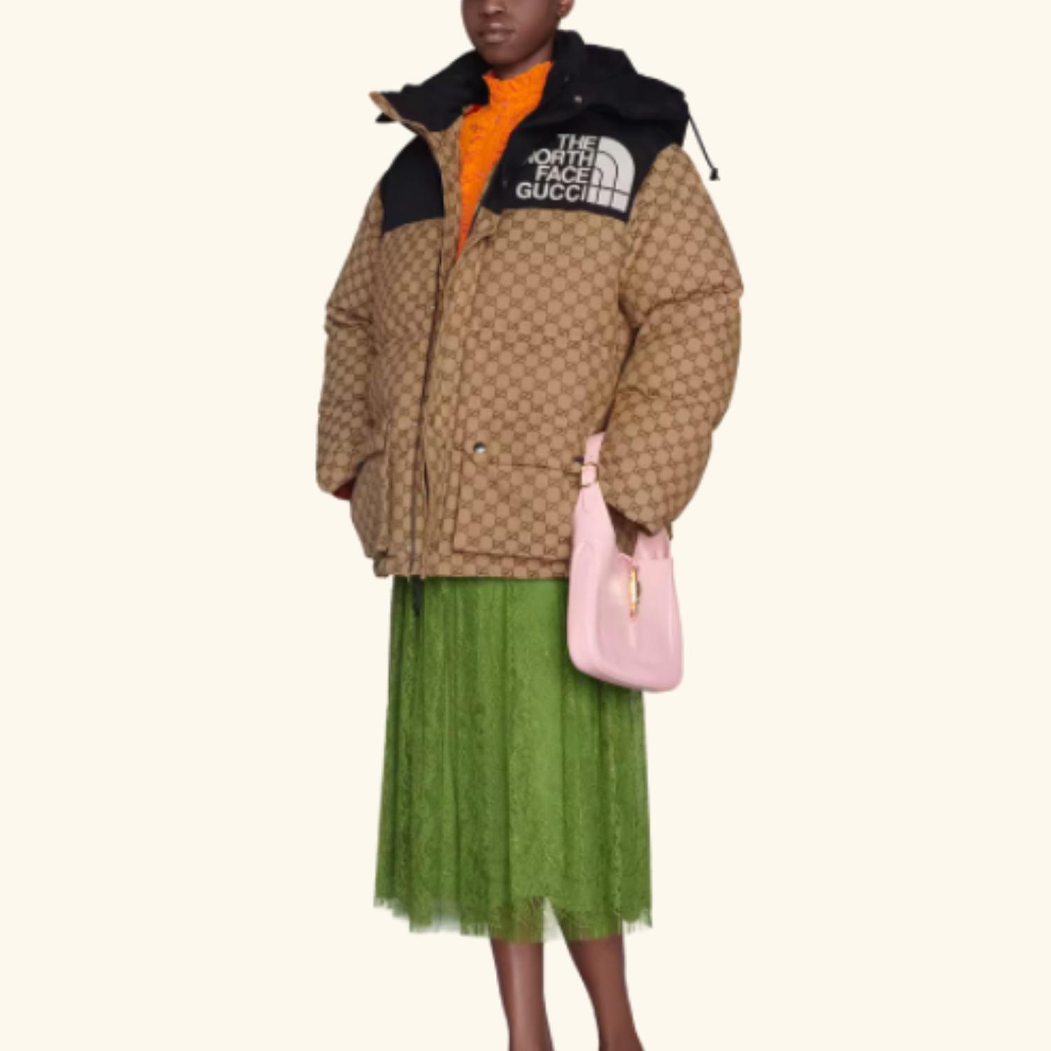 THE NORTH FACE GUCCI GGキャンバス ダウンジャケット 670908