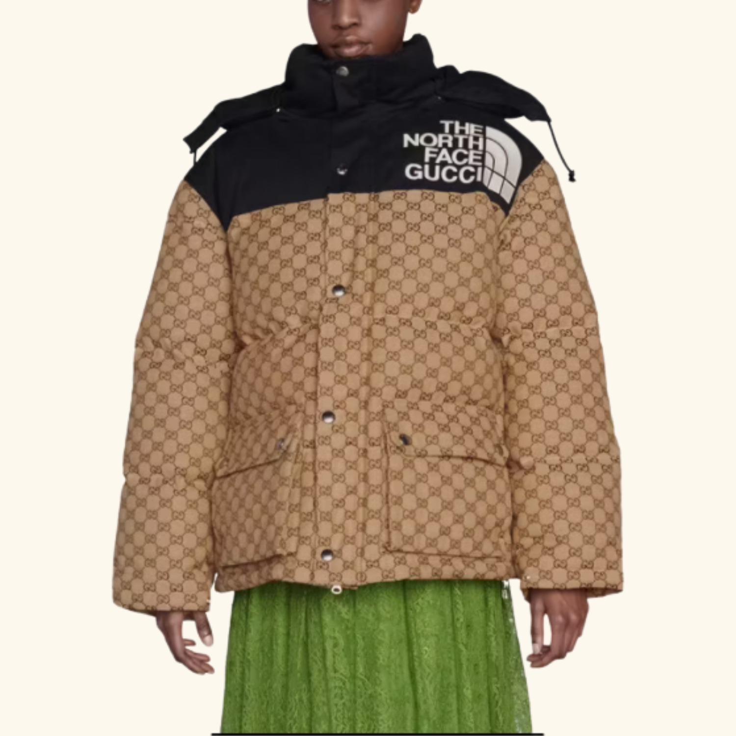 THE NORTH FACE GUCCI GGキャンバス ダウンジャケット 670908