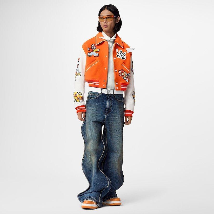 LOUIS VUITTON ミニバーシティブルゾン MA1 クロップド丈 1AB97T