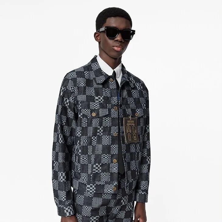 Louis Vuitton ディストーテッドダミエデニムジャケット 1A8WBK