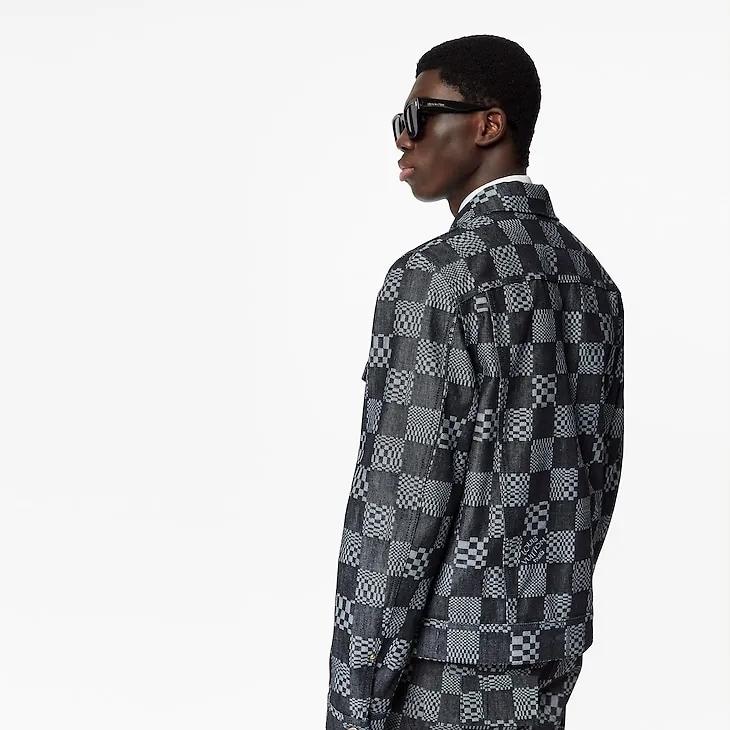 Louis Vuitton ディストーテッドダミエデニムジャケット 1A8WBK