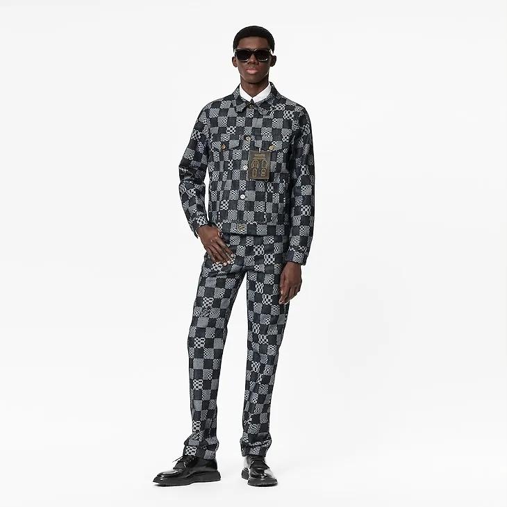 Louis Vuitton ディストーテッドダミエデニムジャケット 1A8WBK