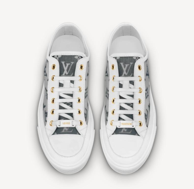 ルイヴィトン モノグラム LOUIS VUITTON スニーカー ステラー 黒 白 靴 1A8NN4
