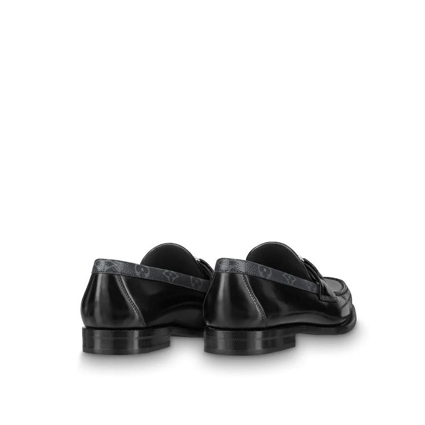 ルイヴィトン LV メジャー ローファー モノグラム 紺 1A8YK6