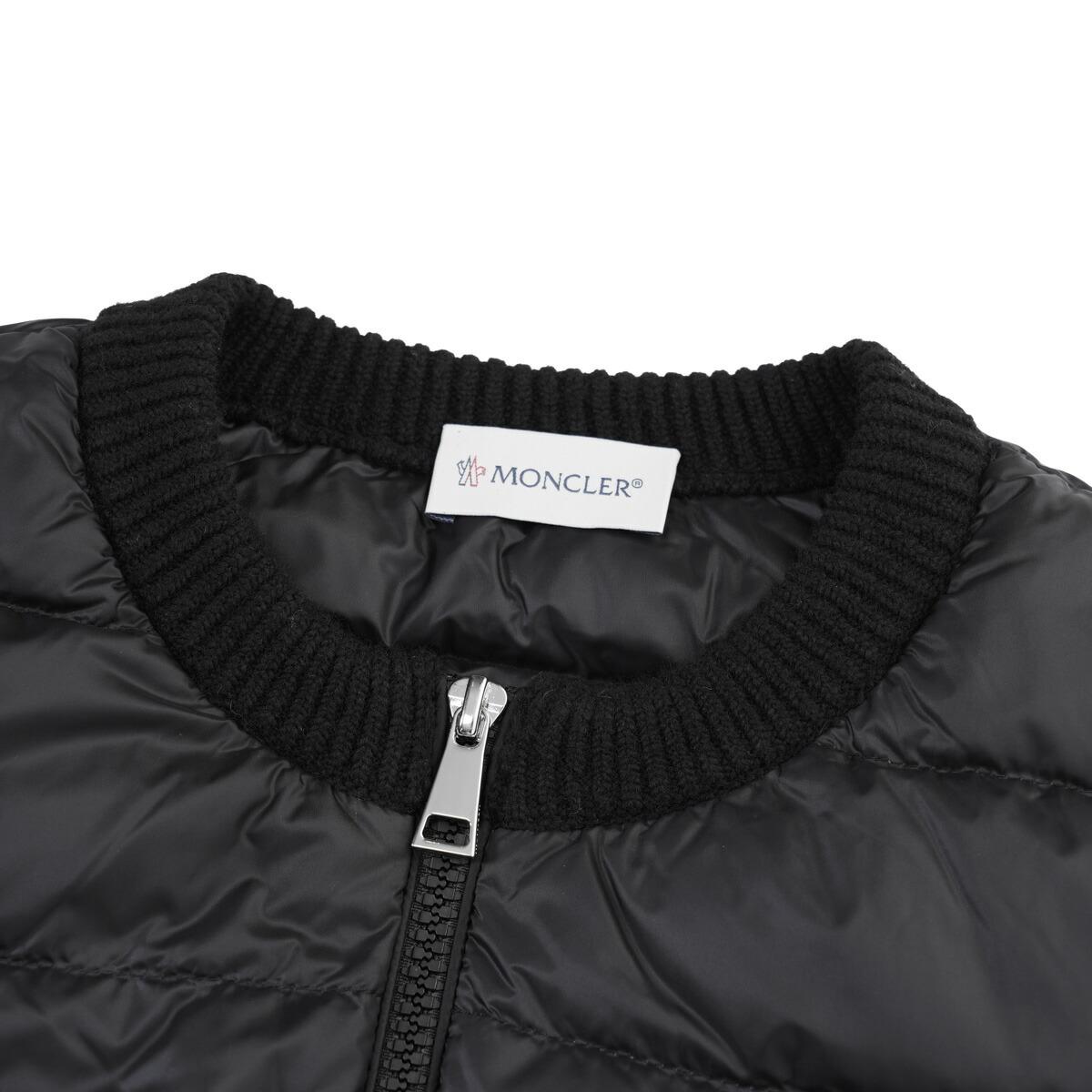 モンクレール MONCLER ダウン切り替え ジップカーディガン ブラック レディース 9b00006 m1939 999