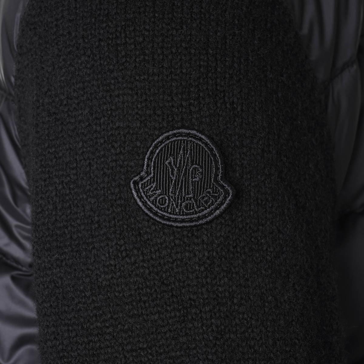 モンクレール MONCLER ダウン切り替え ジップカーディガン ブラック レディース 9b00006 m1939 999