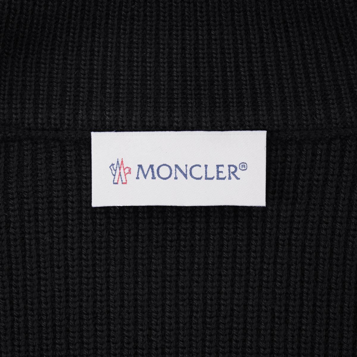 モンクレール MONCLER ダウン切り替え ニットブルゾン ブラック 9b00008 m1131 999