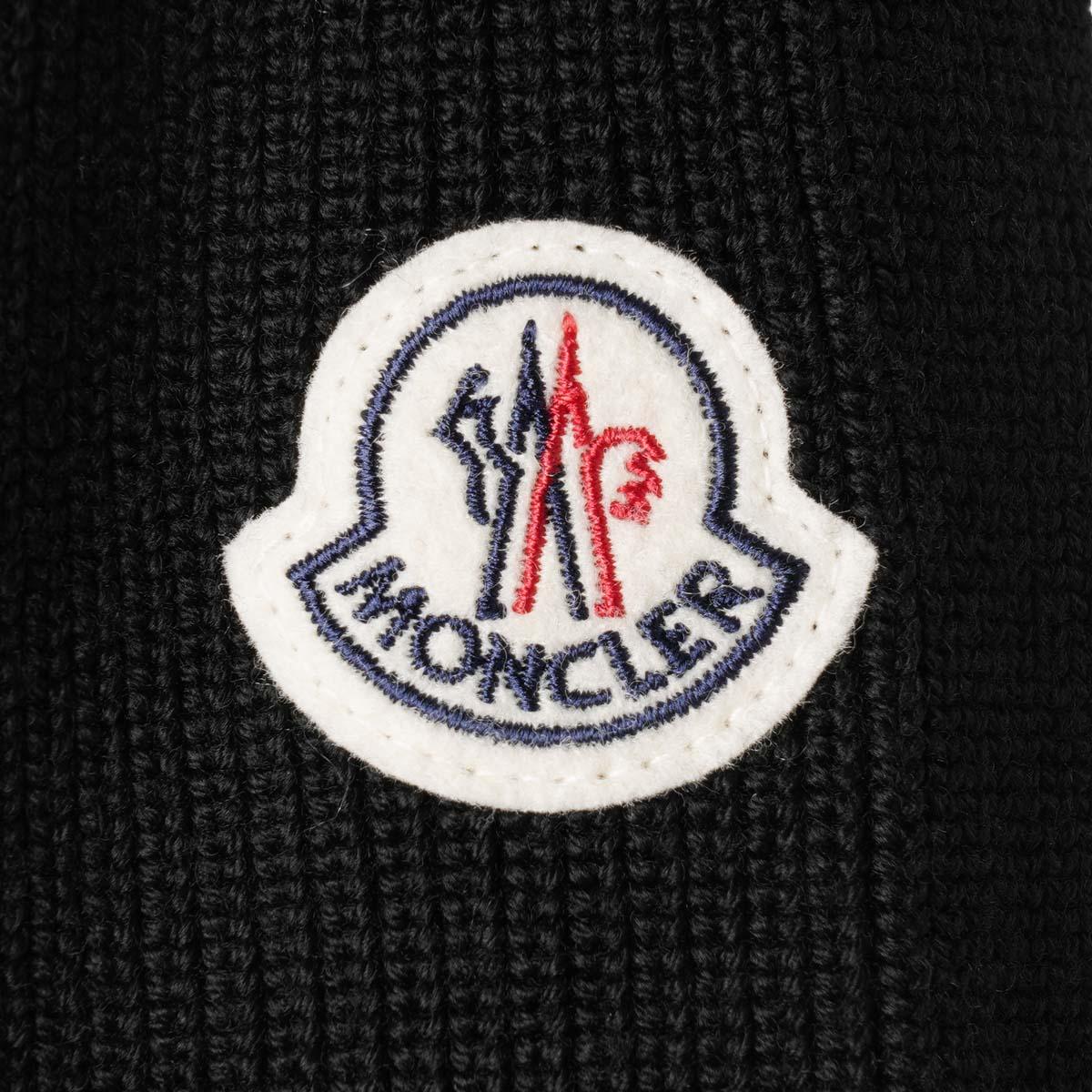 モンクレール MONCLER ダウン切り替え ニットブルゾン ブラック 9b00008 m1131 999