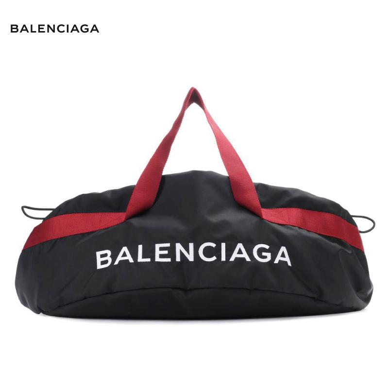 バレンシアガ ボストンバッグ  レディース ギフト プレゼント 青 ナイロン 旅行 スポーツ 489941 9f91x 1091 WHEEL BAG M ホイール バッグ