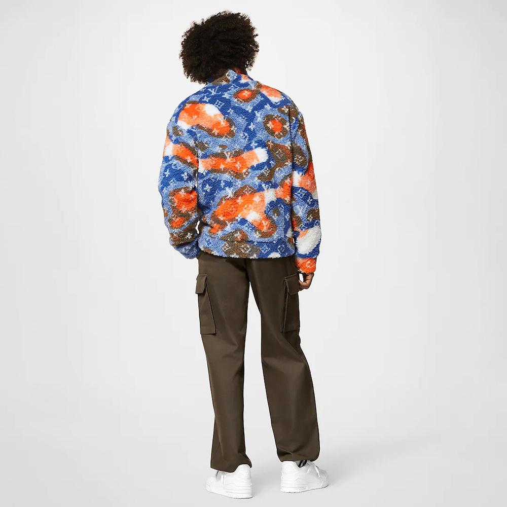 ルイ・ヴィトン LOUIS VUITTON カモフラージュジャガード フリースジャケット 1AAU8L
