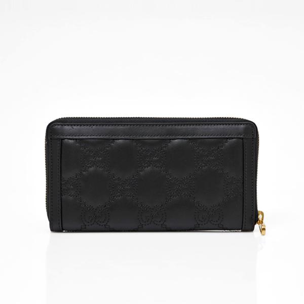 グッチ財布 723784 GUCCI GGマトラッセ ジップアラウンドウォレット 長財布 ブラック 723784 UM8IG 1000