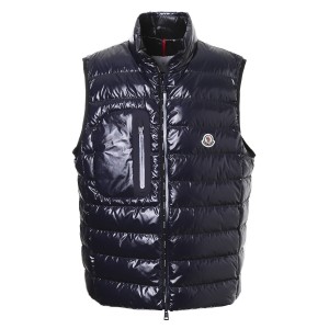 モンクレール MONCLER ダウンベスト ブルー usedom 1a00036 595p7 7a9