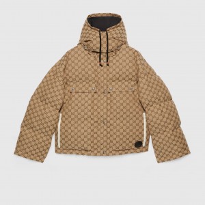 GUCCI GGコットンキャンバス ダウンジャケット 717558 Z9AAR 2184