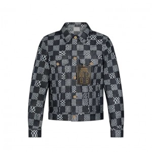 Louis Vuitton ディストーテッドダミエデニムジャケット 1A8WBK