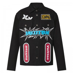 ルイ・ヴィトン Printed レーシングアーバン デニムジャケット 1ABJ7X