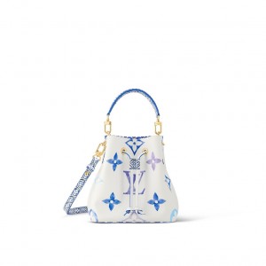 ルイ・ヴィトン モノグラム ト ネオノエBB LV バイ・ザ・プール ブルー ショルダーバッグ ハンドバッグ 2WAYバッグ 巾着  M22986