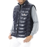 モンクレール MONCLER ダウンベスト ブルー usedom 1a00036 595p7 7a9