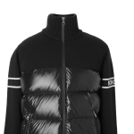モンクレール MONCLER ダウン切り替え ニットブルゾン ブルー メンズ 9b00016 m1121 742