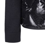 モンクレール激安 MONCLER ダウン切り替え ニットブルゾン ブラック メンズ 9b00024 m1121 999