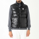 モンクレール MONCLER ダウンベスト ブラック メンズ aube 1a00079 595zj 999