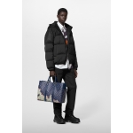 LOUIS VUITTON ダウンジャケット ロゴ フード モノグラム 1AFA35