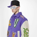 LOUIS VUITTON マルチパッチミックスレザーバーシティブルゾン 1AAHH6