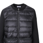 モンクレール MONCLER ダウン切り替え ジップカーディガン ブラック レディース 9b00006 m1939 999