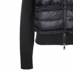 モンクレール MONCLER ダウン切り替え ジップカーディガン ブラック レディース 9b00006 m1939 999