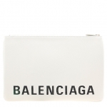 バレンシアガ ドキュメントケース ホワイト POUCH L VILLE 575215 0OTII 9000 WHITE BLACK