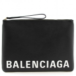 バレンシアガ ドキュメントケース ブラック CASH HANDLE POUCH L 594350 1IZCM 1090 BLACK/L WHITE