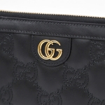 グッチ財布 723784 GUCCI GGマトラッセ ジップアラウンドウォレット 長財布 ブラック 723784 UM8IG 1000