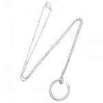 カルティエ ジュスト アン クル ダイヤ ネックレス WG ホワイトゴールド 18K ペンダント アクセサリ B3046900