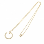 カルティエネックレス ジュスト アン クル 釘モチーフ パヴェ 36ポイント ダイヤモンド 計0.38ct K18YG B7224511
