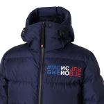 モンクレール グルノーブル MONCLER GRENOBLE フーデッド ダウンジャケット ブルー メンズ isorno 1a00015 5399e 764