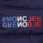 モンクレール グルノーブル MONCLER GRENOBLE フーデッド ダウンジャケット ブルー メンズ isorno 1a00015 5399e 764