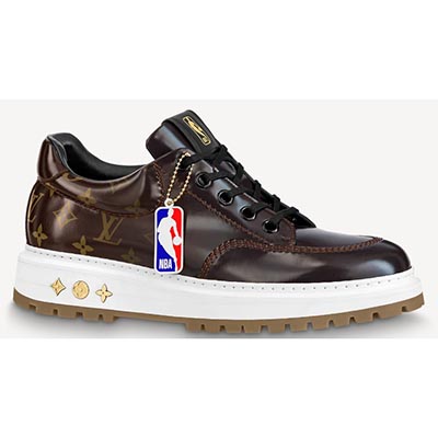 Louis Vuitton靴 スニーカー NBA 茶 ロゴ モノグラム 1A8FU2
