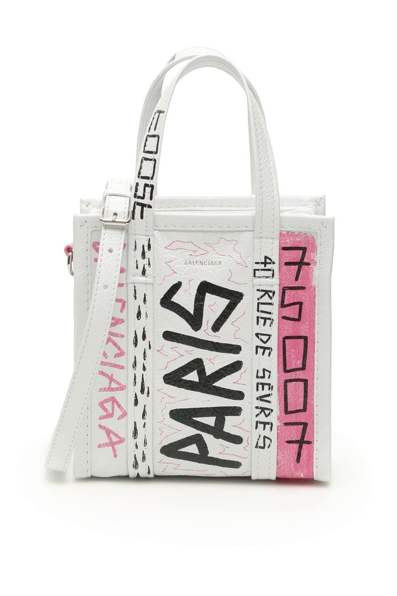 バレンシアガ 2WAY バッグ WHITE MULTICOLOR Balenciaga graffiti bazar xxs bag レディース 秋冬2019 513988 0FELN ik