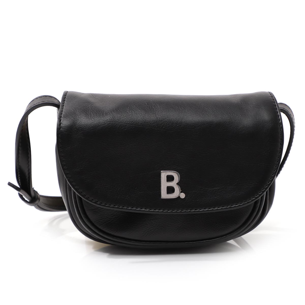 バレンシアガショルダーバッグ ブラック レディース ギフト プレゼント レザー 本革 580031 1eu0n 1000 SOFT ROUND BAGS XS